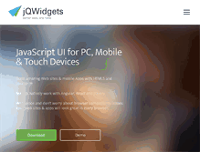 Tablet Screenshot of jqwidgets.com